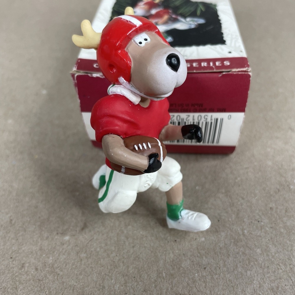 Hallmark Keepsake Ornament Blitzen Reindeer Champs Collectors Series #8 1993 VTG